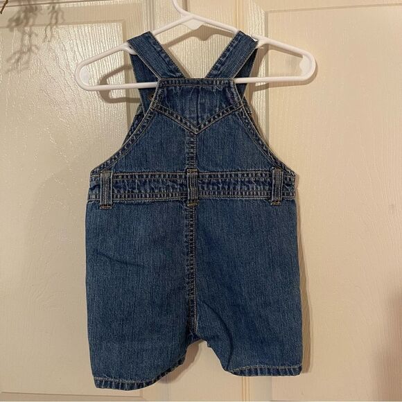 Gymboree Green Truck Embroidered Shortalls - Picture 5 of 6